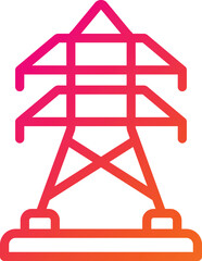 Electric tower Vector Icon Design Illustration