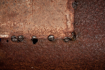 The texture of rusty metal. Surface covered with corrosion