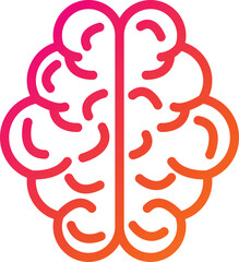 Human brain Vector Icon Design Illustration