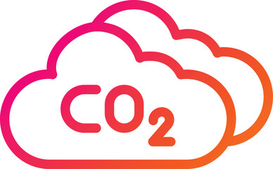 Carbon dioxide Vector Icon Design Illustration