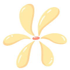 Yellow Daisy isolated on transparent background 