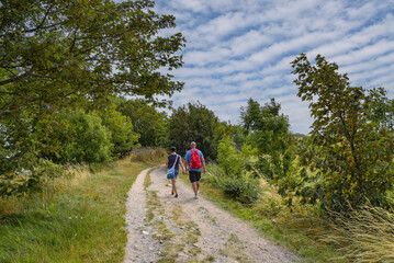 Obraz premium Wandern zwischen Vitt und Kap Arkona auf der Insel Rügen 