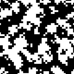 Seamless pattern arctic pixel noise on a light gray snow background