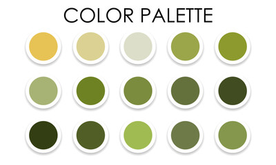 Large color palette. Color samples. Vector illustration