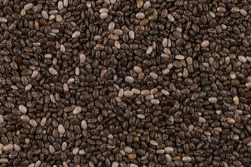 Chia seeds closeup