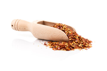 Pile of a crushed red pepper