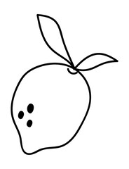 Lemon doodle vector