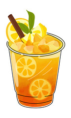 Fresh smoothie vector