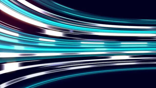 Loopable abstract glowing multicolored speedline flowing animation. Data transfer bandwith stream concept