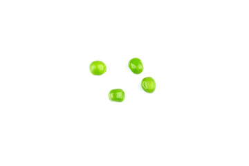 Pile of green wet pea