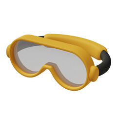Safety googles 3d illustration