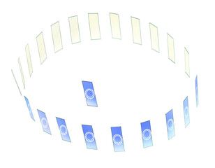 広がるタロットカード