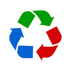 Recycle symbol. Universal recycle icon.