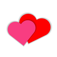 Hearts icon for graphic design
