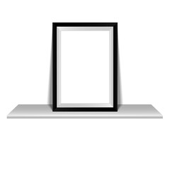 blank picture frame for photographs.