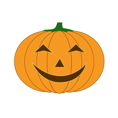 Pumpkin symbol of the Happy Halloween holiday.