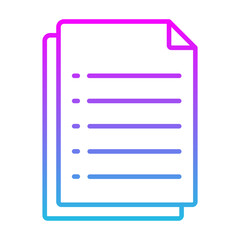 Obraz premium Paper Icon