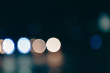 Bokeh on a black background