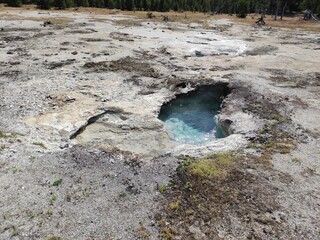 hot springs ang geyser colorful