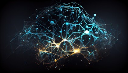 Big Data Analytics for Marketing. Electronic mind. Neuronet, deep machine learning concept. AI concept. Big data. Generative AI