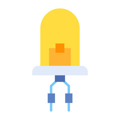 Diode Flat Multicolor Icon