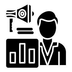 Promotional Training Glyph Icon