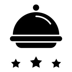 Food Review Glyph Icon
