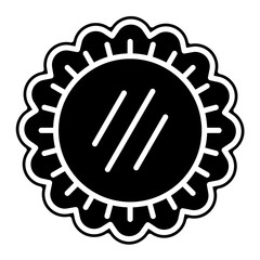 Meat Pie Glyph Icon