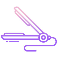 hair iron icon