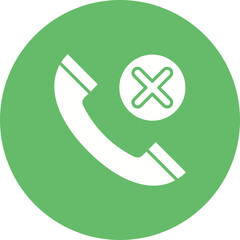 Fototapeta premium Call Missed Icon
