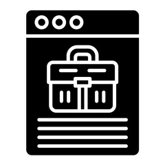 Business Application Glyph Icon