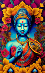Religion Buddha buddhist illustration artwork 