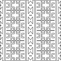  Monochrome ornamental texture with smooth linear shapes, zigzag lines, lace pattern.Abstract geometric black and white pattern for web page, textures, card, poster, fabric, textile.