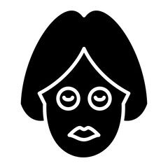 Face Mask Glyph Icon