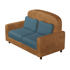 Couch 3D Illustration