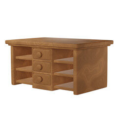 Tv Stand 3D Illustration