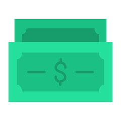 Cash Flat Multicolor Icon