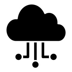 Cloud Glyph Icon