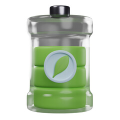 Green energy 3d illustration