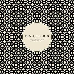 Simple geometric circle abstract pattern design