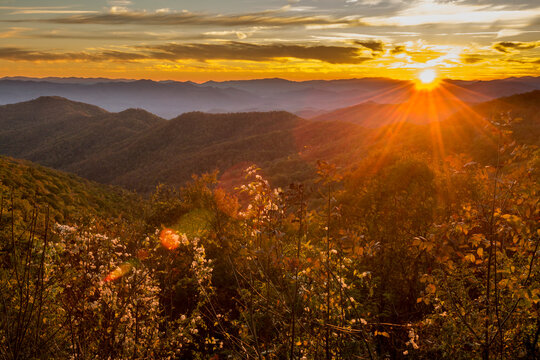 Great Smoky Mountains at sunset