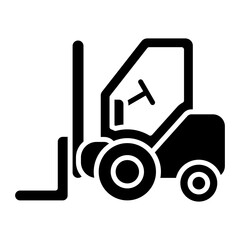 Forklift Glyph Icon