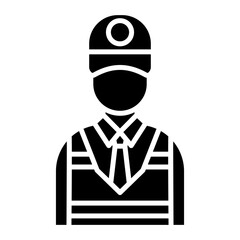 Park Attendant Glyph Icon