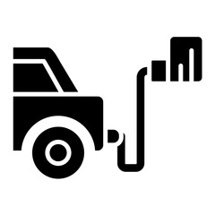 Emission Test Glyph Icon