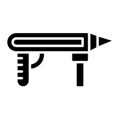 Foam Gun Glyph Icon
