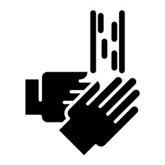 Hand Washing Glyph Icon