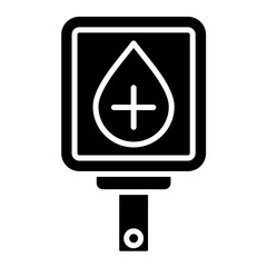 Fototapeta premium Insulin Resistance Glyph Icon