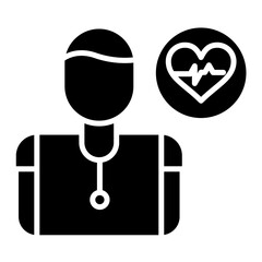 Healthy Lifestyle Glyph Icon