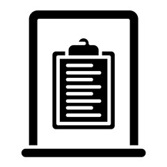 Quarantine Workout Plan Glyph Icon