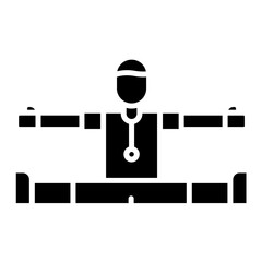 Split Challenge Glyph Icon